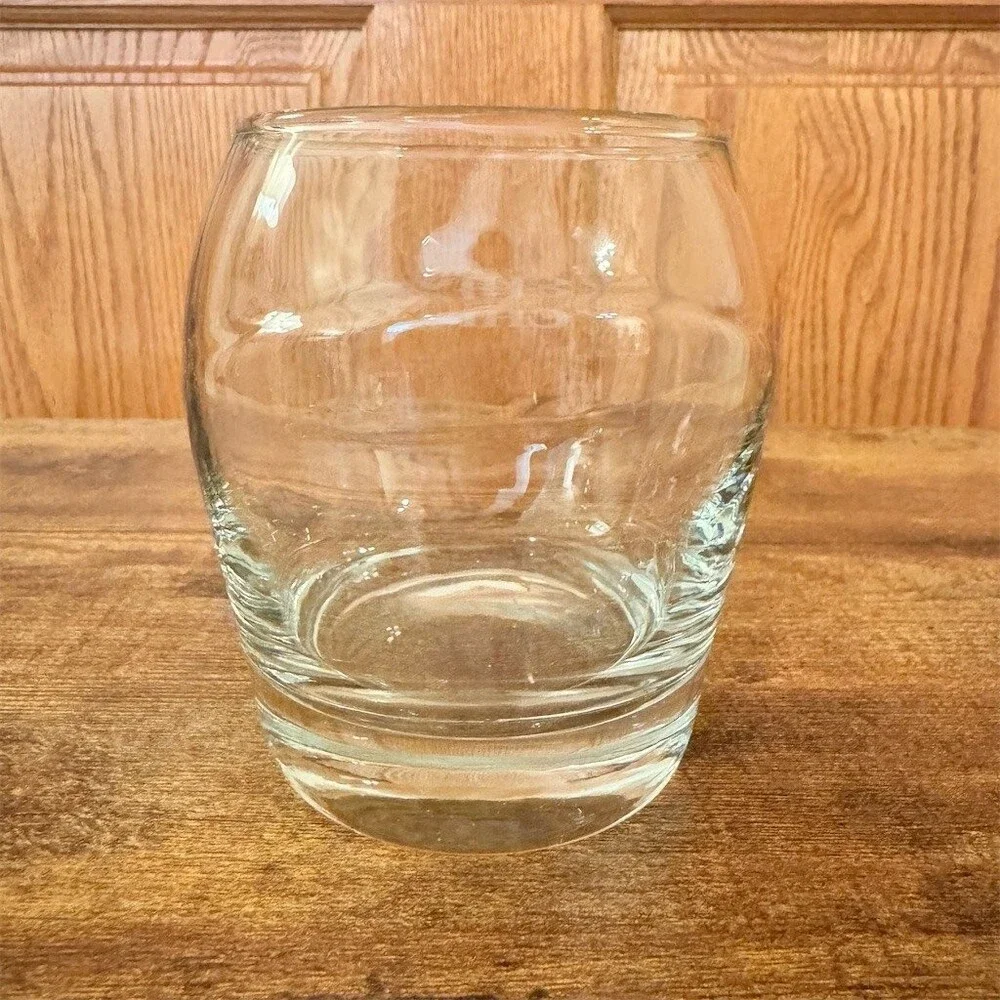 Chivas Regal Swirl Rocks Glass Lowball Tumbler Etched Logo Heavy Base